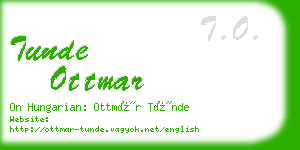 tunde ottmar business card